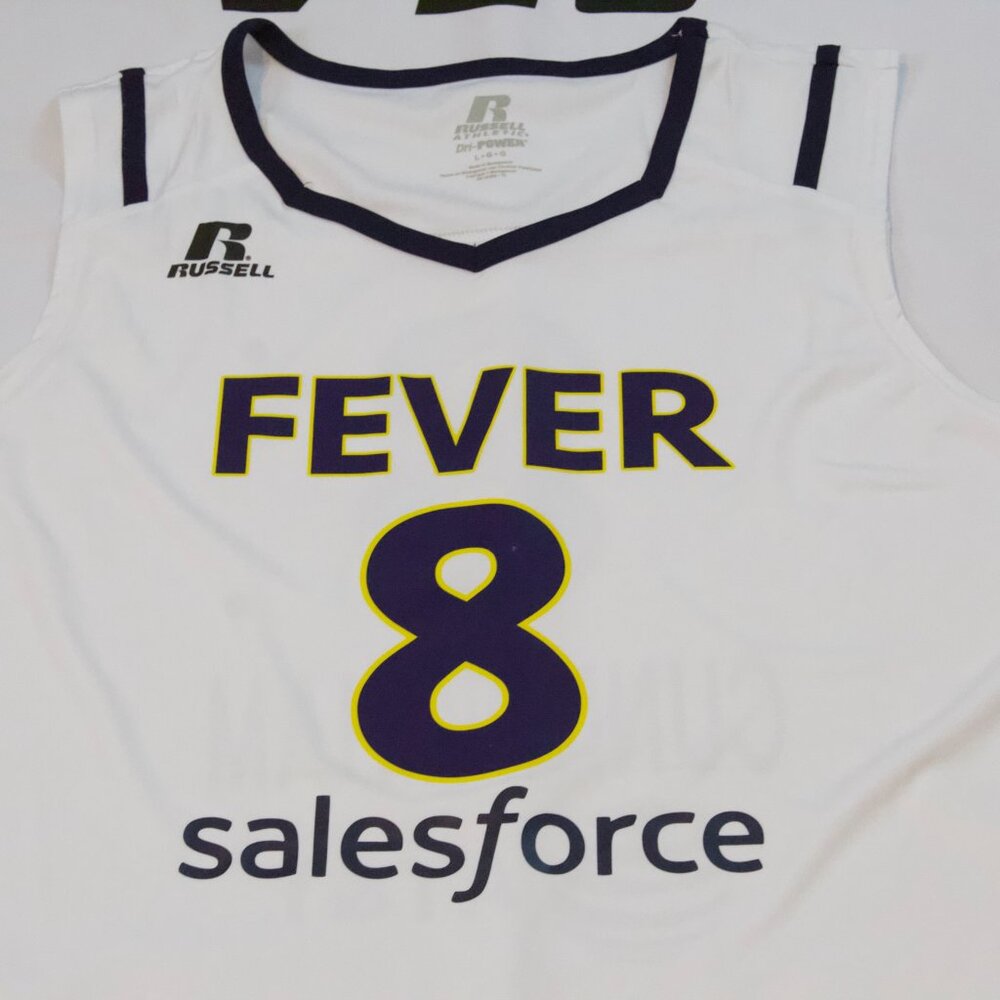 NEW Men's Indiana Fever Sophie Cunningham White Home Jersey Size Large - Picture 2 of 5